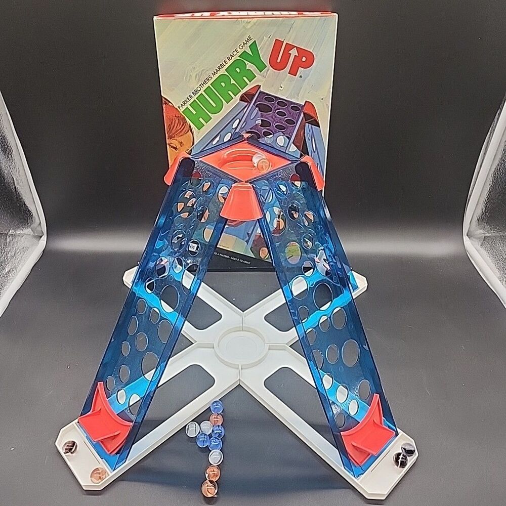 HURRY UP! Marble Race Game Parker Brothers 1971 RARE Vintage Family Fun